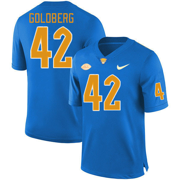 Pitt Panthers #42 Marshall Goldberg College Football Jerseys Stitched Sale-Royal